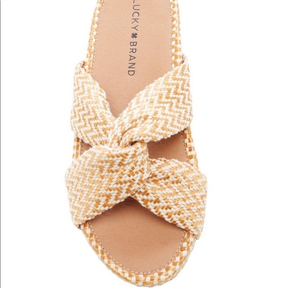 Lucky Brand Yellow Fynna Sandal Size 9 - Picture 3 of 6